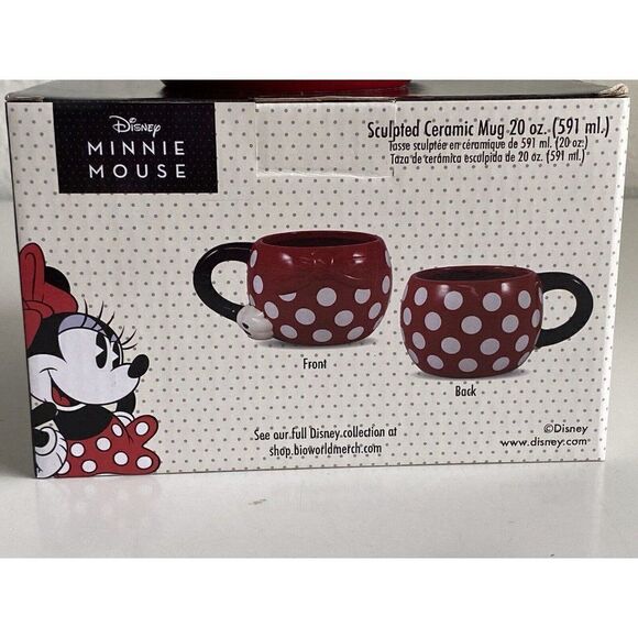 Bioworld Disney Minnie Mouse 20 Ounces Sculpted Ceramic Mug Cup NEW - Picture 11 of 11